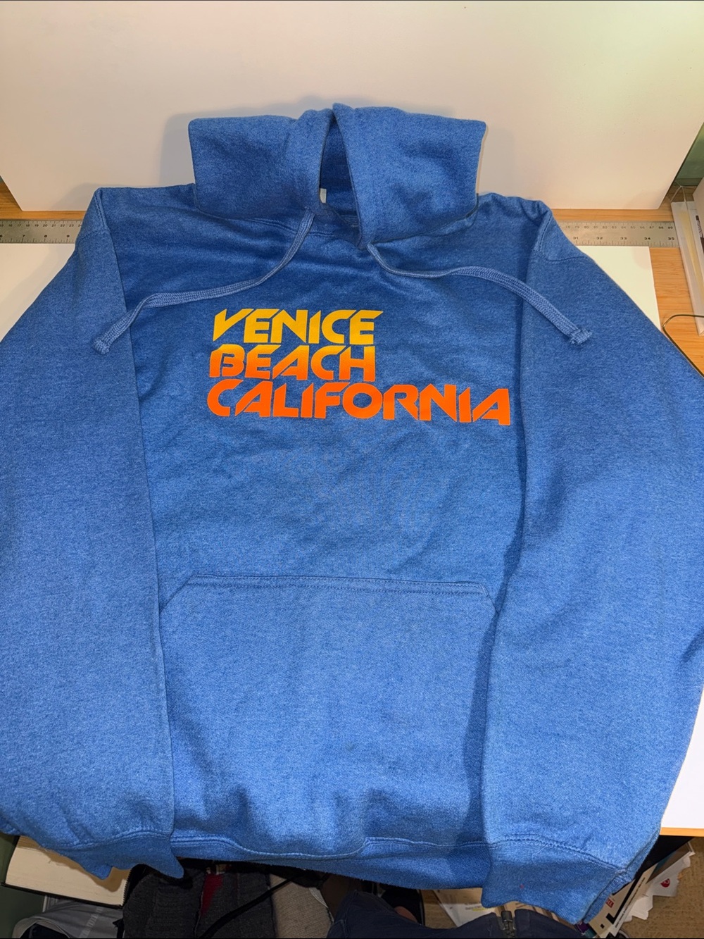 Venice Beach California Men's Blue Hoodie Sweatshirt